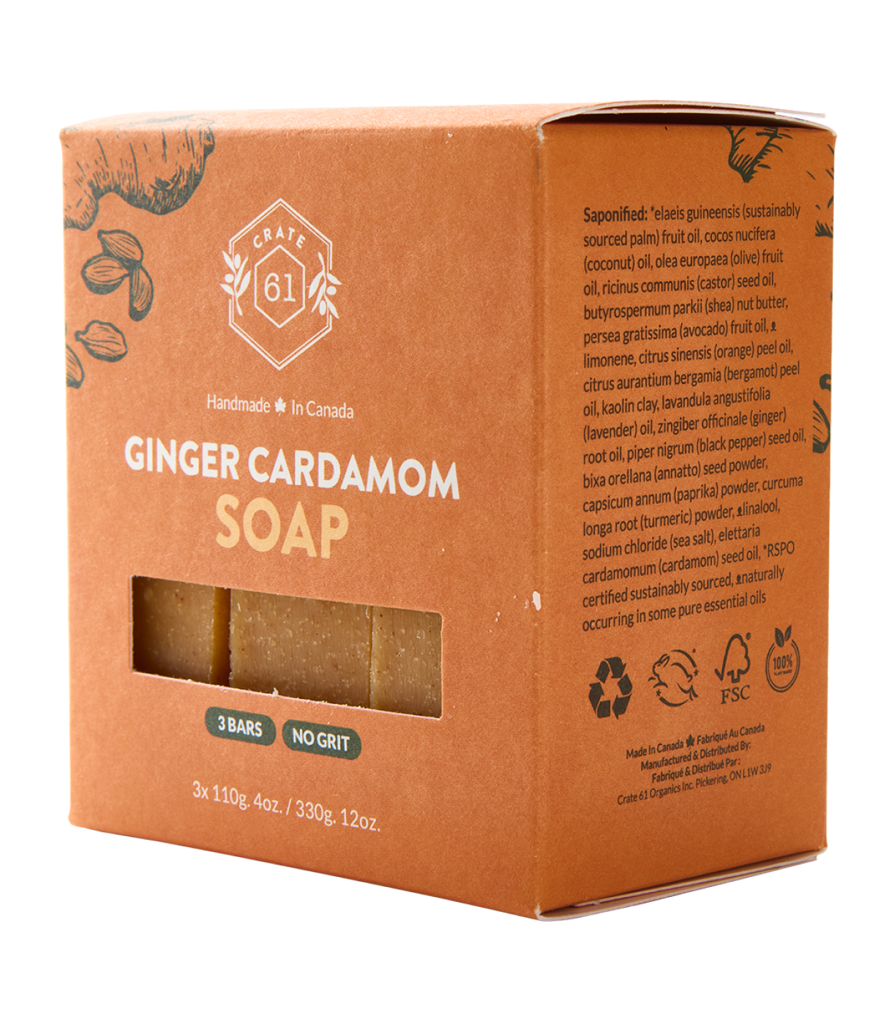 Ginger & Cardamom Bar Soap