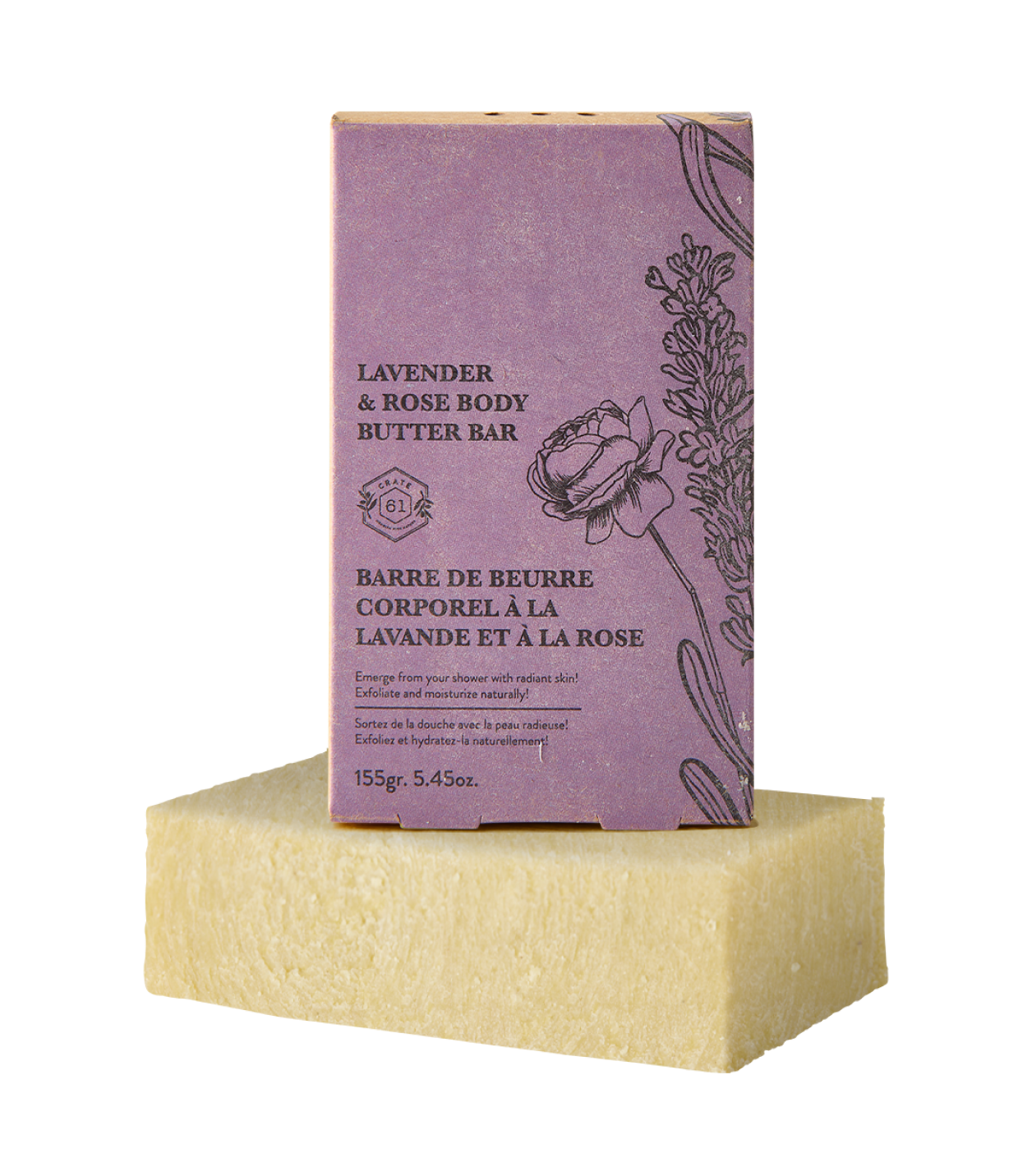 Lavender & Rose Body Butter Bar