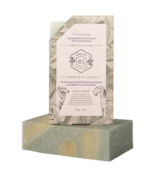 Cedarwood & Patchouli Pet Shampoo Bar